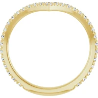 14K White, Yellow or Rose Gold 0.375cttw Diamond Ring - Lab Grown Diamonds /
