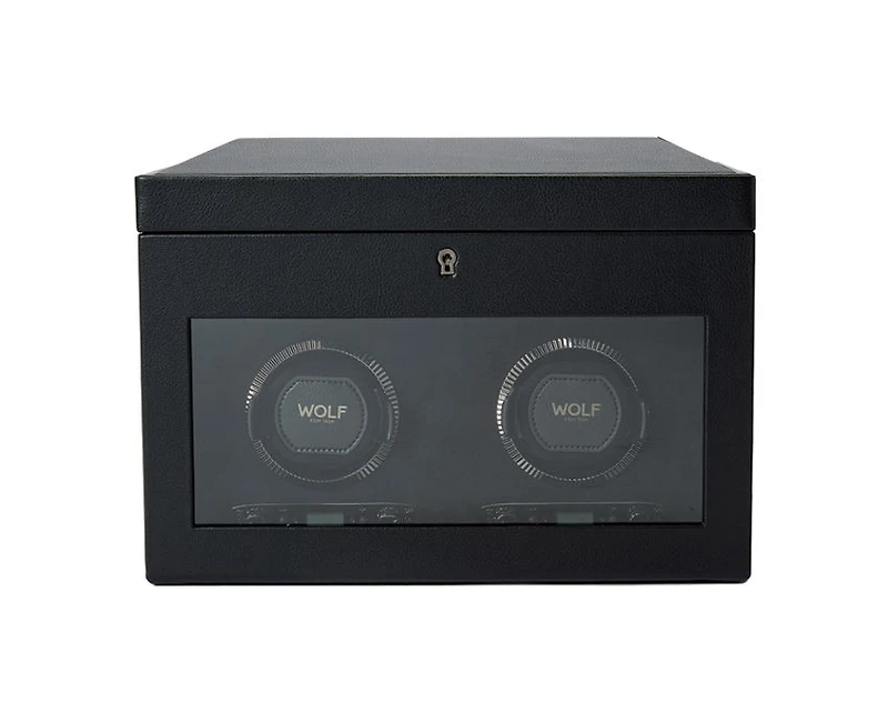 British Racing Double Watch Winder with Storage 
