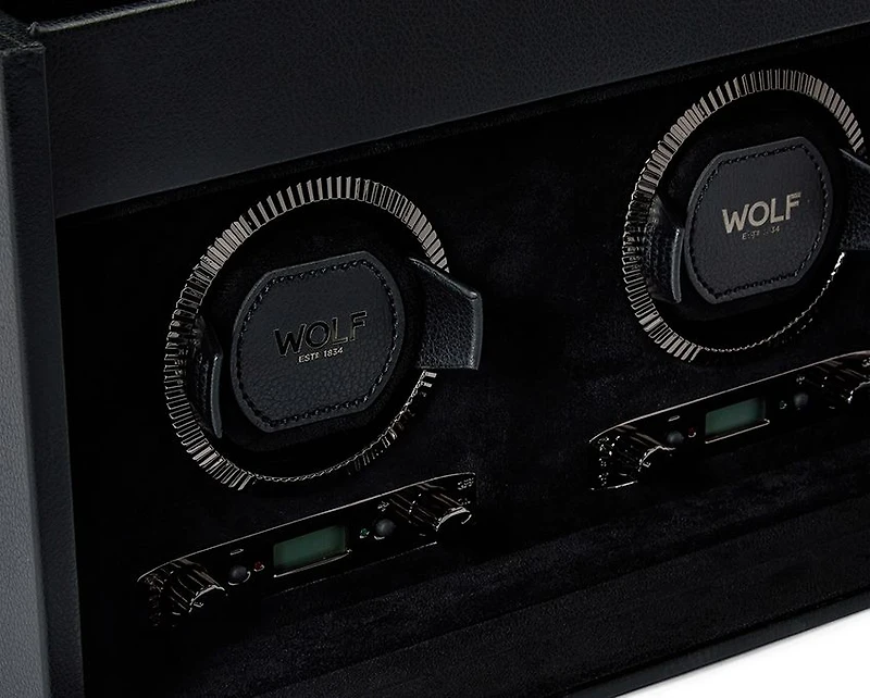 British Racing Double Watch Winder with Storage 