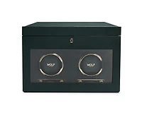 British Racing Double Watch Winder with Storage 