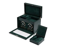 British Racing Double Watch Winder with Storage 