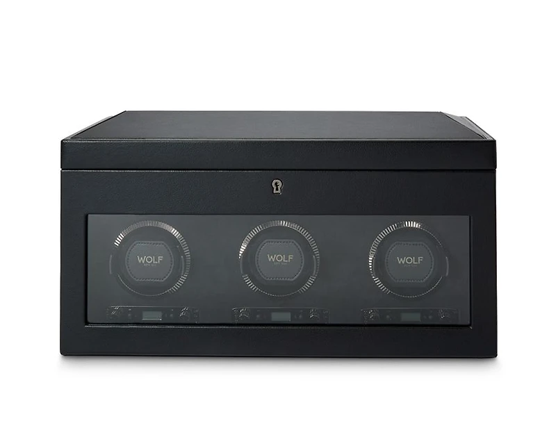 British Racing Triple Watch Winder with Storage 