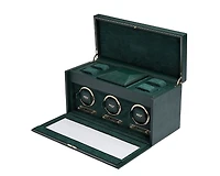 British Racing Triple Watch Winder with Storage 