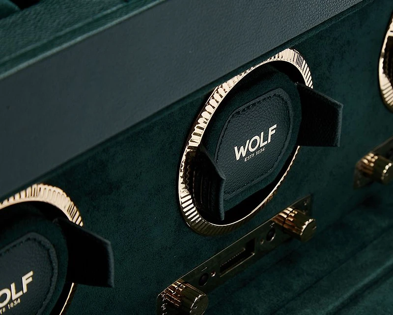 British Racing Triple Watch Winder with Storage 