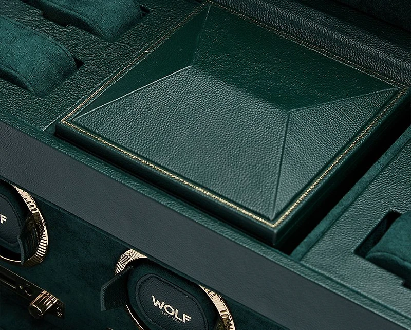 British Racing Triple Watch Winder with Storage 