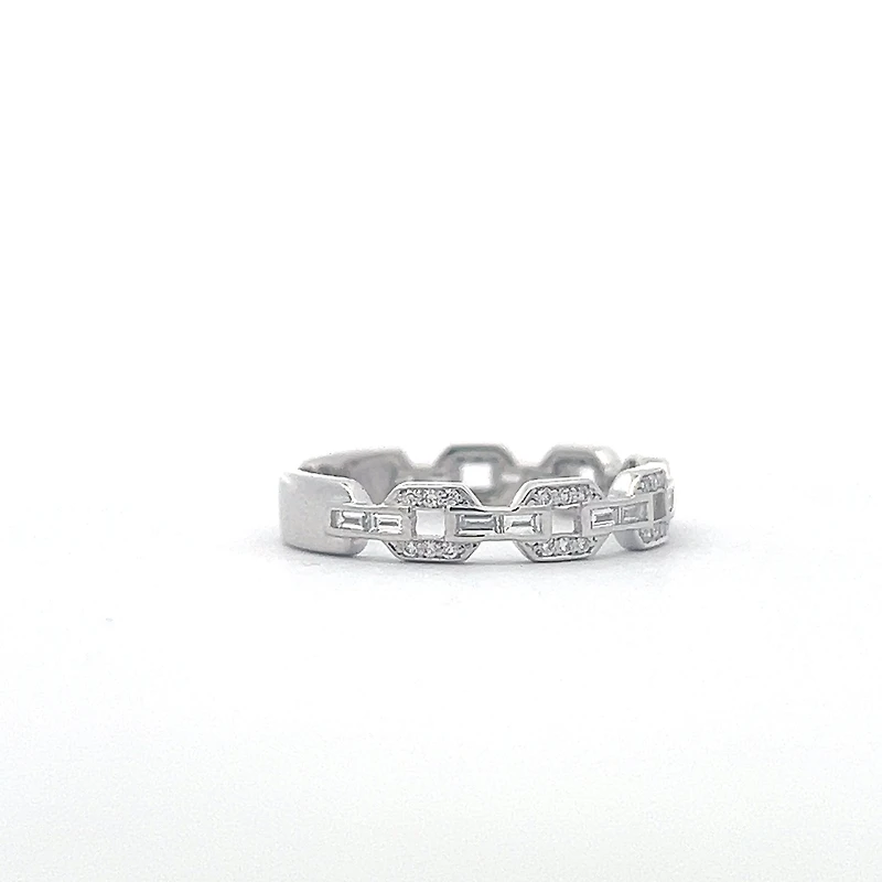 10K White Gold 0.30cttw Diamond Ring - 4 / White gold