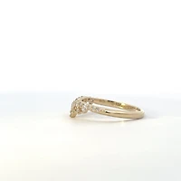 10K Yellow Gold 0.30cttw Diamond Wedding Band - 4 / yellow gold