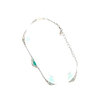 925 Sterling Silver Enamel Clover Link Bracelet