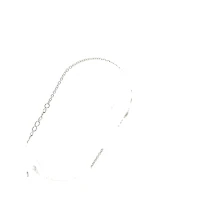 925 Sterling Silver Cubic Zirconia Infinity Link Bracelet  -  6.5-8.5 Inches