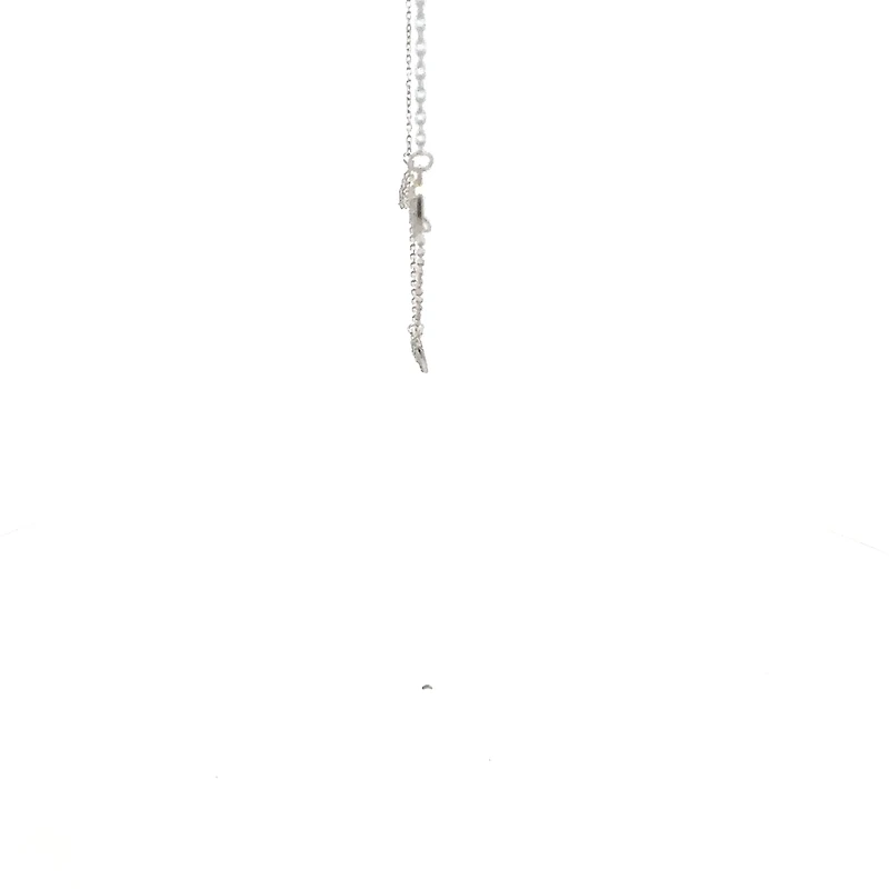 925 Sterling Silver 16-18" Cubic Zirconia Chain
