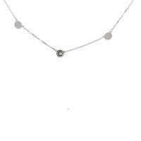 925 Sterling Silver 16-18" Cubic Zirconia Chain