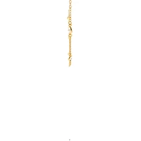 925 Gold Plated Sterling Silver 16-18" Cubic Zirconia Chain