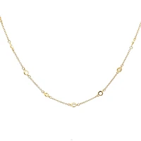 925 Gold Plated Sterling Silver 20-22" Cubic Zirconia Chain