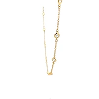 925 Gold Plated Sterling Silver 20-22" Cubic Zirconia Chain