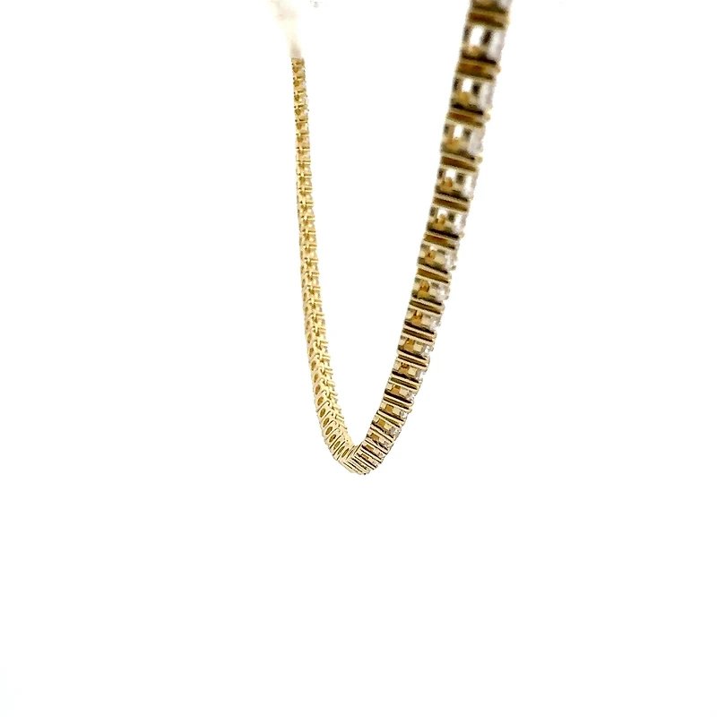 925 Gold Plated Sterling Silver 18" 3mm Cubic Zirconia Chain