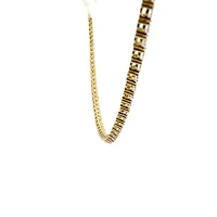925 Gold Plated Sterling Silver 18" 3mm Cubic Zirconia Chain