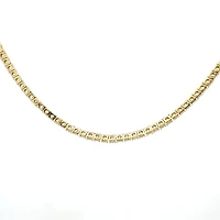 925 Gold Plated Sterling Silver 18" 3mm Cubic Zirconia Chain