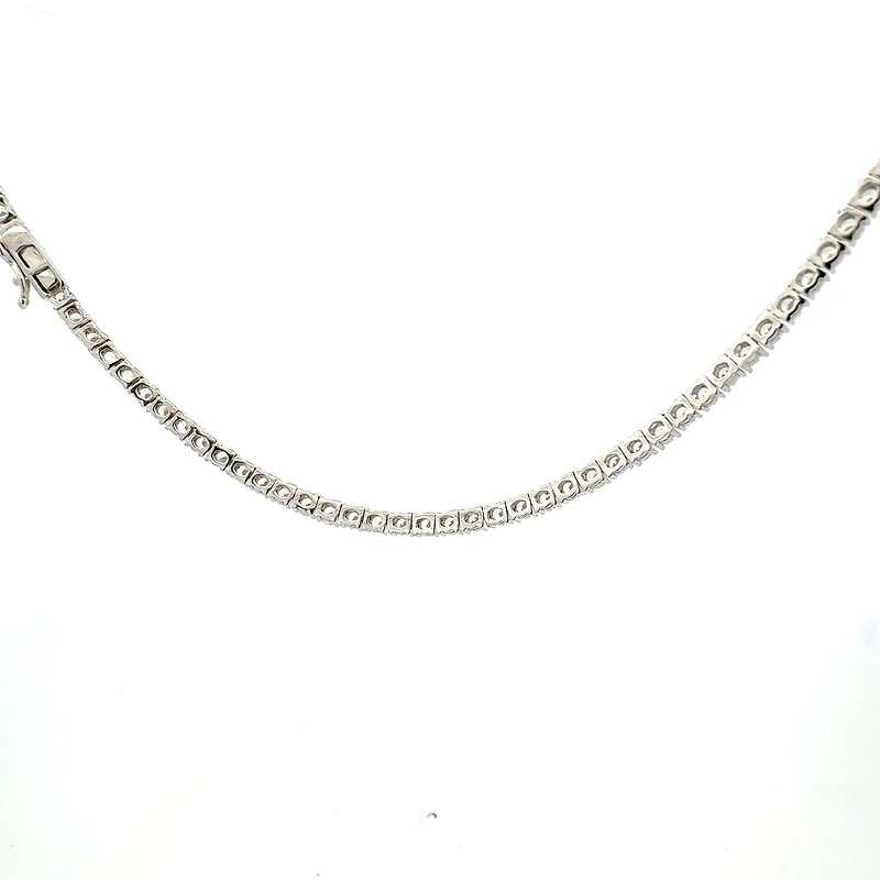 925 Sterling Silver 18" 3mm Cubic Zirconia Chain