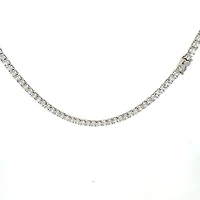 925 Sterling Silver 16" 3mm Cubic Zirconia Chain