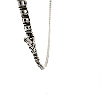 925 Sterling Silver 16" 3mm Cubic Zirconia Chain