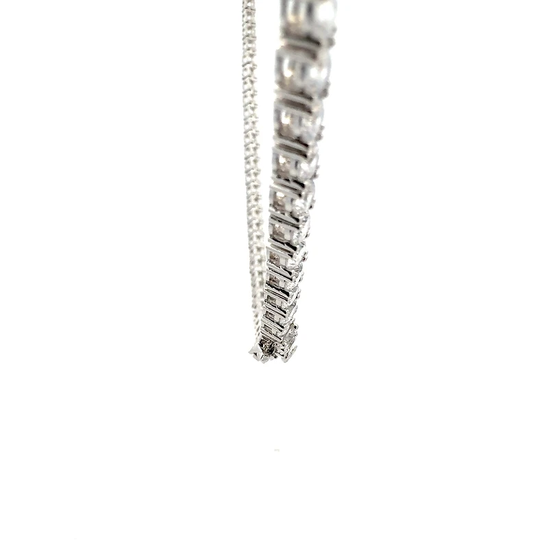 925 Sterling Silver 20" 4mm Cubic Zirconia Chain