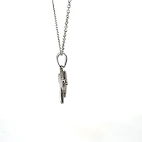 Stainless Steel 23X15mm Cross Pendant - 18"