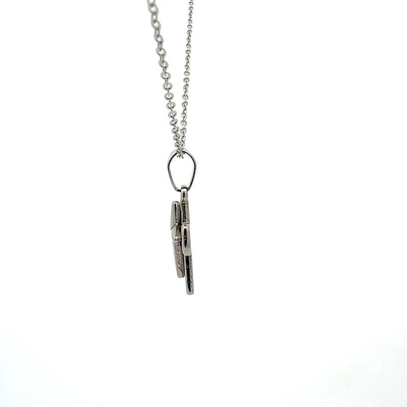 Stainless Steel 23X15mm Cross Pendant - 18"
