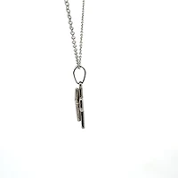 Stainless Steel 23X15mm Cross Pendant - 18"