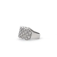 10K White Gold 1.00cttw Diamond Ring - 4 / White gold