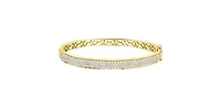 10K Yellow Gold 2.55cttw Diamond Bangle