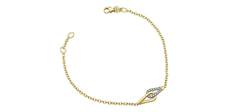 10K Yellow Gold Diamond Bracelet