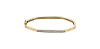 10K Yellow Gold 0.20 cttw Diamond Bangle