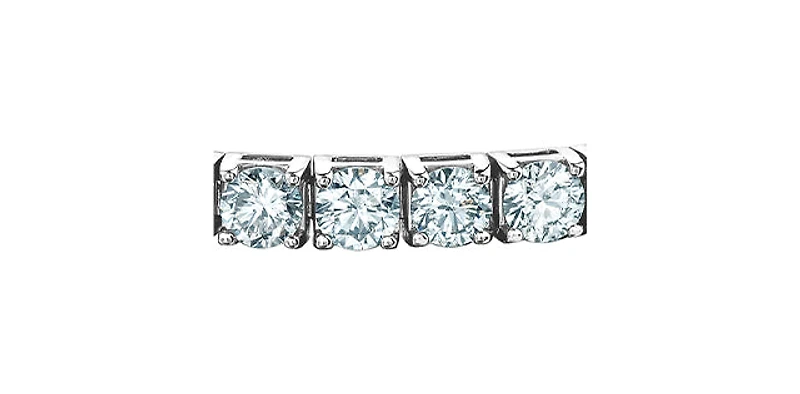 14K Lab Grown 3.00cttw Round Brilliant Cut Diamond Tennis Bracelet - Gold