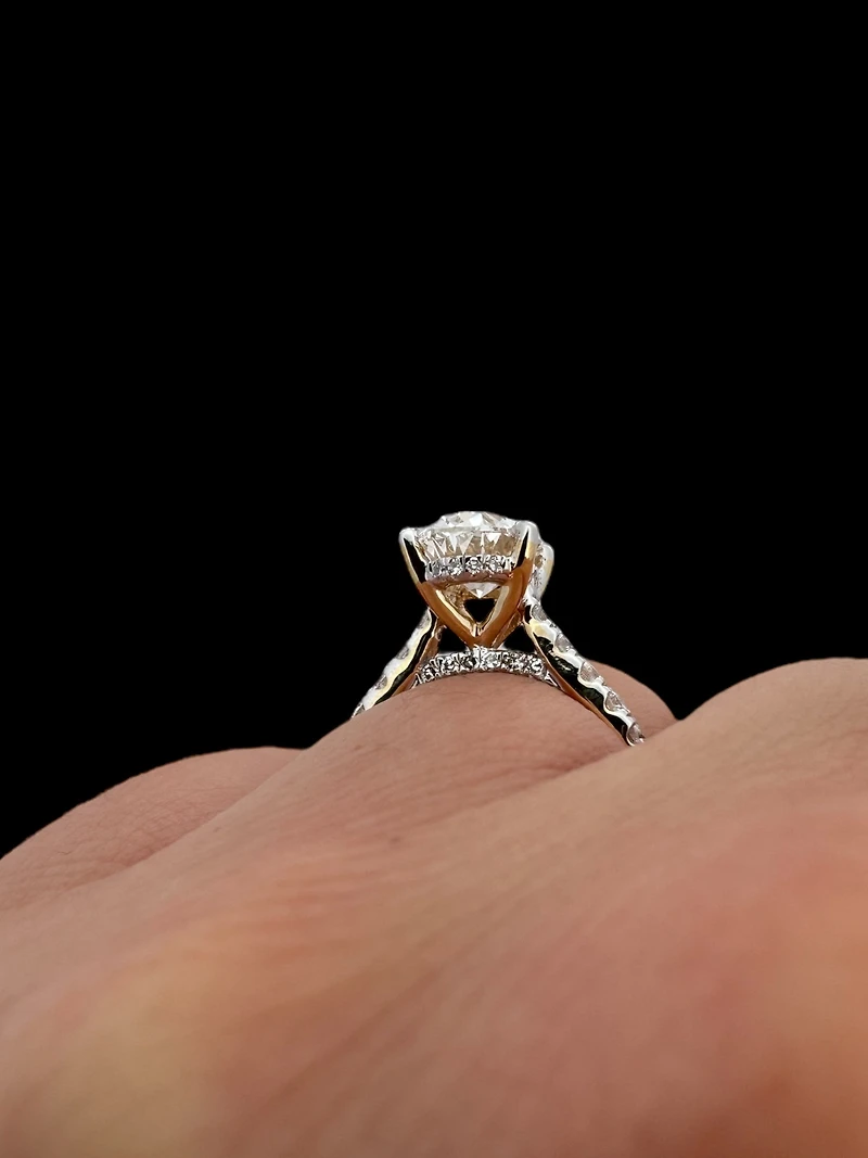 14K Yellow Gold 2.50 cttw Lab Grown Diamond Engagement Ring - 6.5 4.5 /