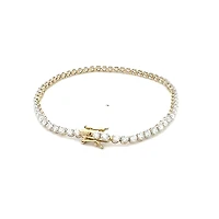 10K Lab Grown 1.00 - 5.00cttw Round Brilliant Cut Diamond Tennis Bracelet / Gold