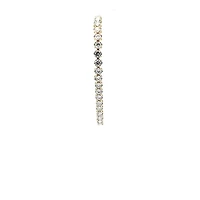 10K Lab Grown 5.00cttw Round Brilliant Cut Diamond Tennis Bracelet