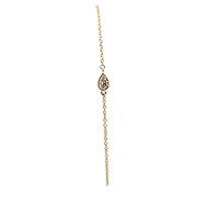 10K Gold Lab Grown Diamond reversible Motif Bracelet - / Pear