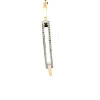 10K Gold Lab Grown Diamond Bangle 