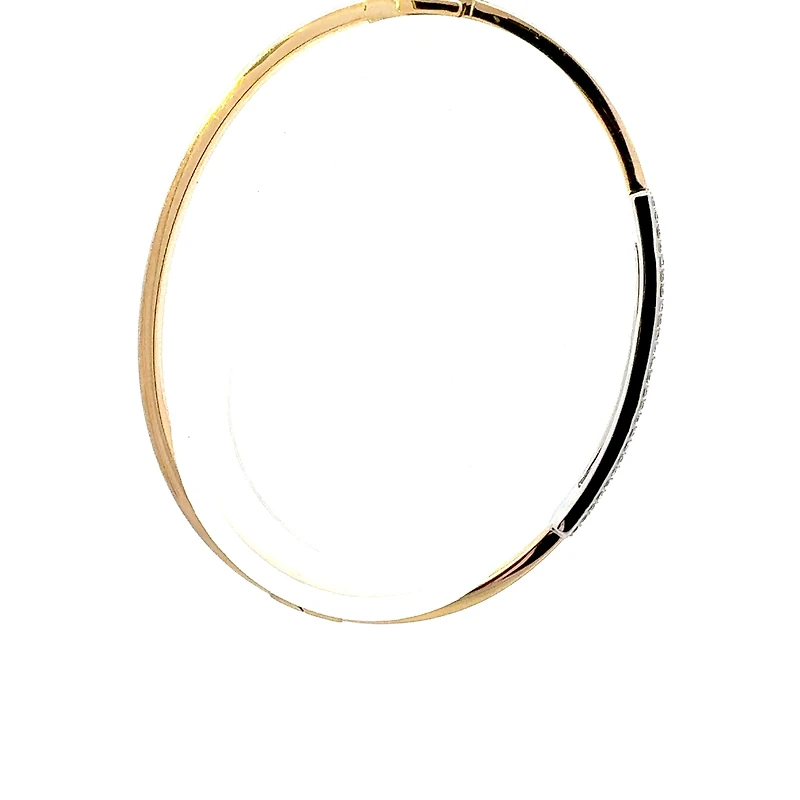 10K Gold Lab Grown Diamond Bangle 