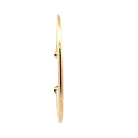 10K Gold Lab Grown Diamond Tension Set Bangle - / cttw