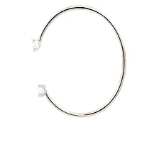 10K Gold Lab Grown Diamond Tension Set Bangle - / cttw