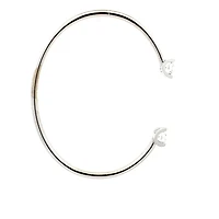10K Gold Lab Grown Diamond Tension Set Bangle - / cttw