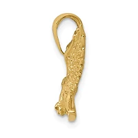 14K Yellow Gold Polished Eagle Landing Charm - 26mm x 22mm