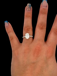 14K Yellow Gold 2.50 cttw Lab Grown Diamond Engagement Ring - 6.5 4.5 /