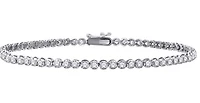 10K White Lab Grown 5.00cttw Round Brilliant Cut Diamond Tennis Bracelet - Gold