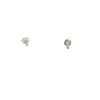 14K White Gold Blue Sapphire Earrings