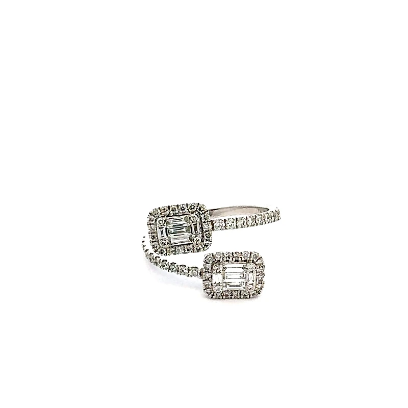 14K White Gold 0.74 cttw White Diamond Band