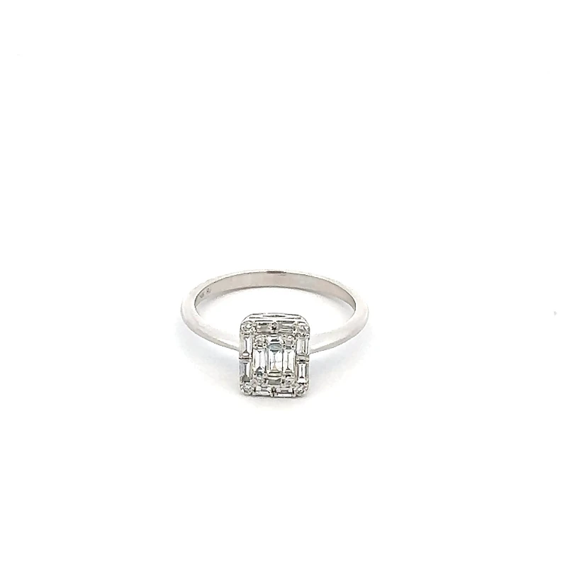 14K White Gold 0.27 cttw Diamond Ring - / 4.5