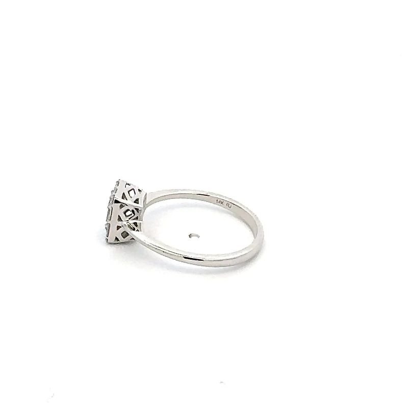 14K White Gold 0.27 cttw Diamond Ring - / 4.5
