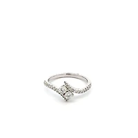 14K White Gold 0.45 cttw White Diamond Ring - 4.5
